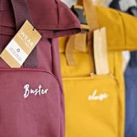 Personalised Kids Sustainable Roll Top Backpack