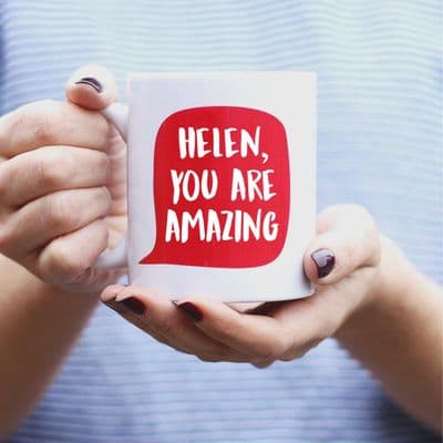 Personalised 'Note' Mug