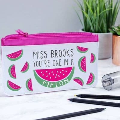 Personalised One In A Melon Pencil Case