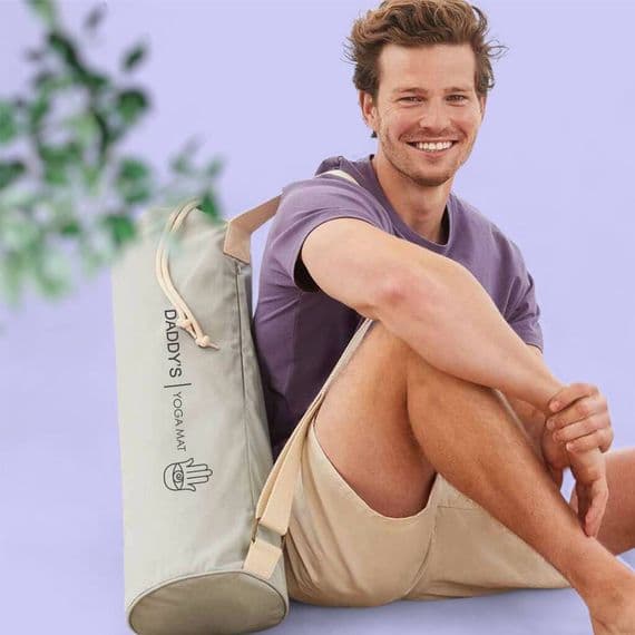 Personalised Organic Cotton Yoga Mat Bag