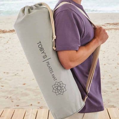 Personalised Organic Pilates Yoga Mat Bag