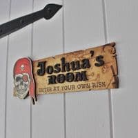 Personalised Pirate Door Sign