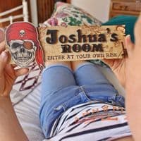 Personalised Pirate Door Sign