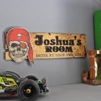 Personalised Pirate Door Sign