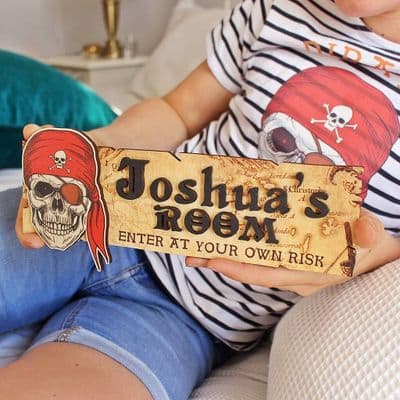 Personalised Pirate Door Sign