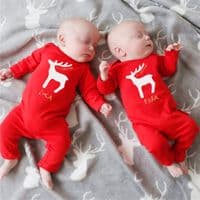 Personalised Rudolf Christmas Romper