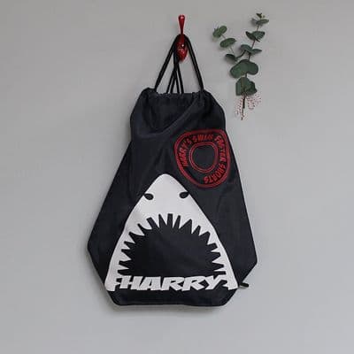 Personalised Shark Childrens Swimming Bag