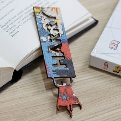 Personalised Superhero Bookmark