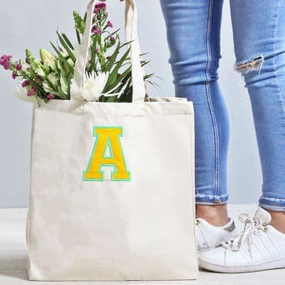 Personalised Varsity Canvas Classic Shopper