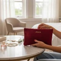 Personalised Velvet Sustainable Make Up Bag