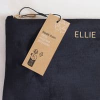 Personalised Velvet Sustainable Make Up Bag