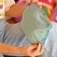 Personalised Velvet Sustainable Make Up Bag
