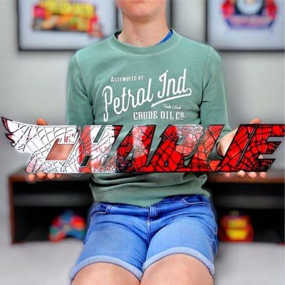 Spiderman Inspired Personalised Name Sign