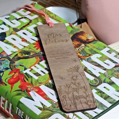 Wildflowers Personalised Bookmark Teacher