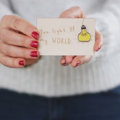 You Light Up My World Token Keepsake