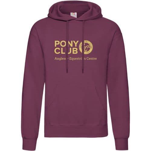 Anglesey Equestrian Centre Burgundy PC  Hooded Top