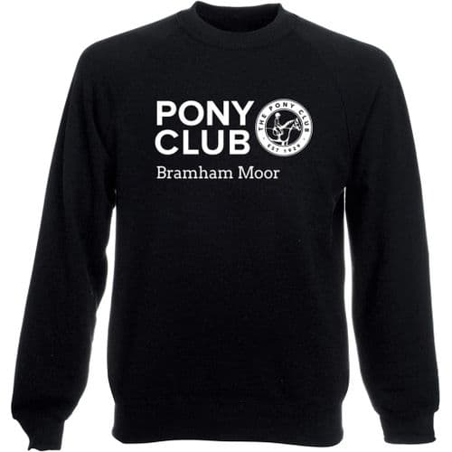 Bramham Moor Black Pony Club Sweatshirt