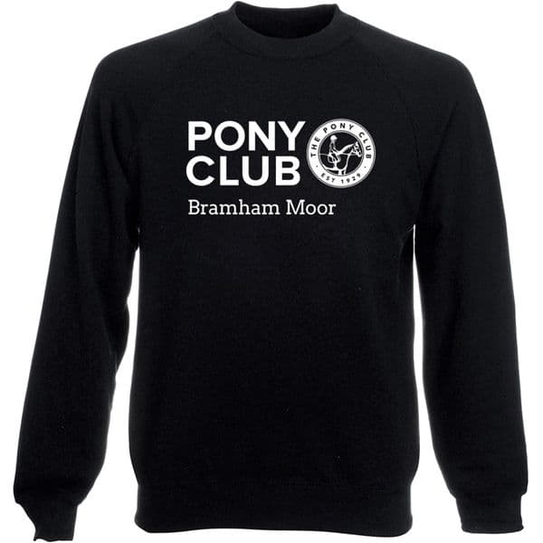 Bramham Moor Black Pony Club Sweatshirt