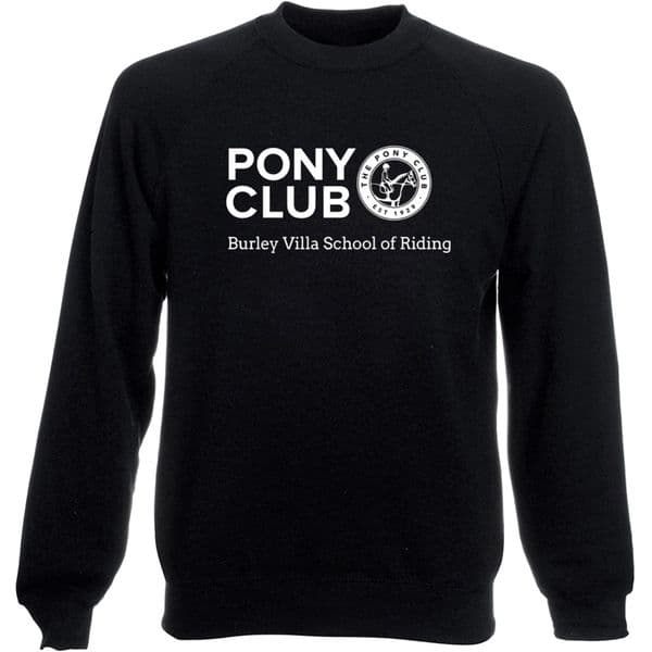 Burley Villa PC Black Sweatshirt (White Logo)