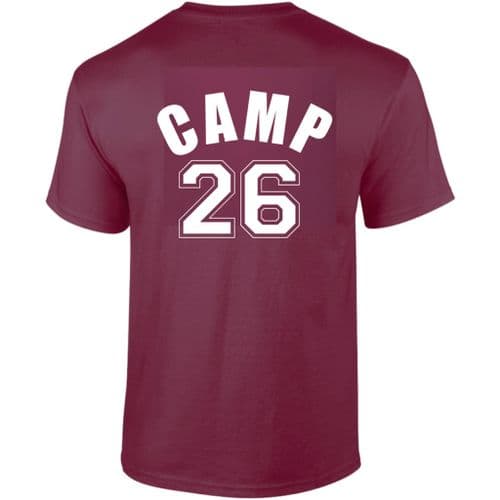Camp 26 CS Equestrian Burgundy Pony Club Camp T-shirt