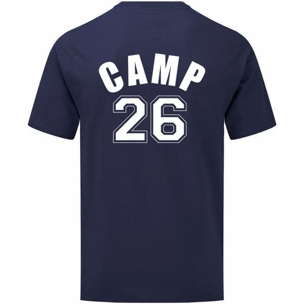 Camp 26 Moat Farm Riding Centre Navy Pony Club Camp T-shirt