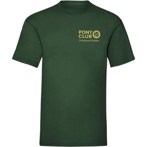 Cefngranod Stables Bottle Green Pony Club T-shirt