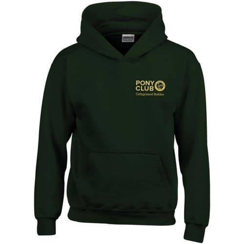 Cefngranod Stables Dark Green Hooded Top