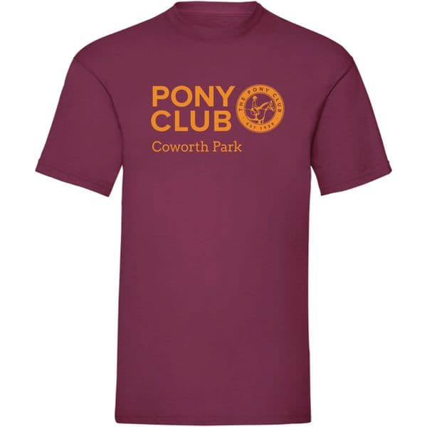 Coworth Park Maroon Pony Club T-shirt