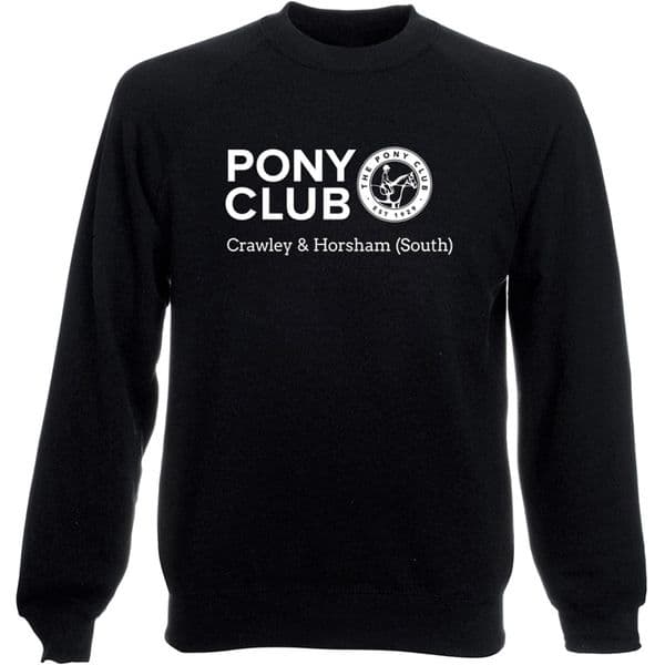 Crawley & Horsham (South) Black Pony Club Sweatshirt