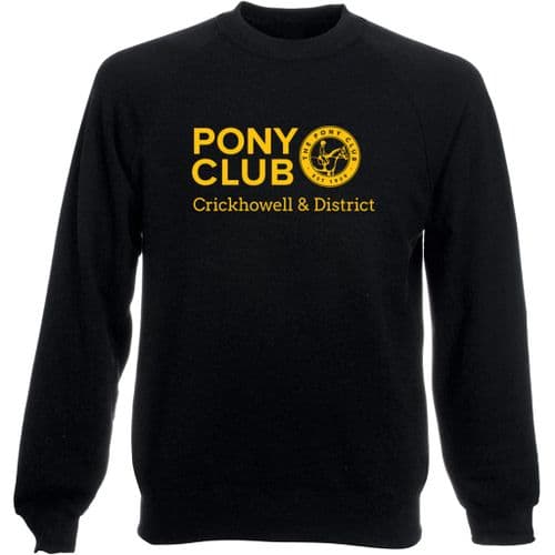 Crickhowell & District Black Pony Club Sweatshirt
