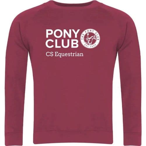 CS Equestrian Claret Pony Club Sweatshirt