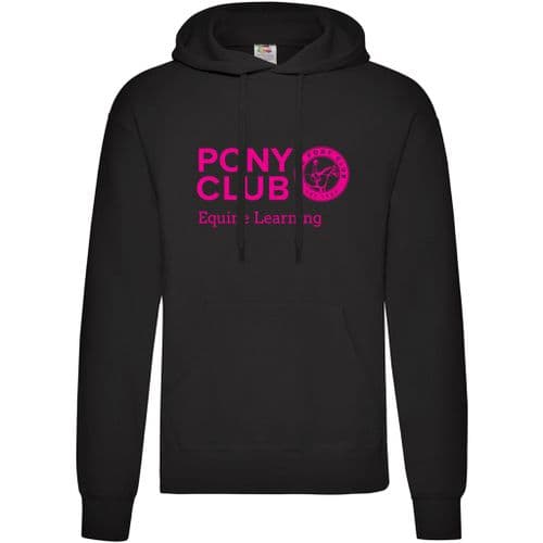 Equine Learning Black Hooded Top