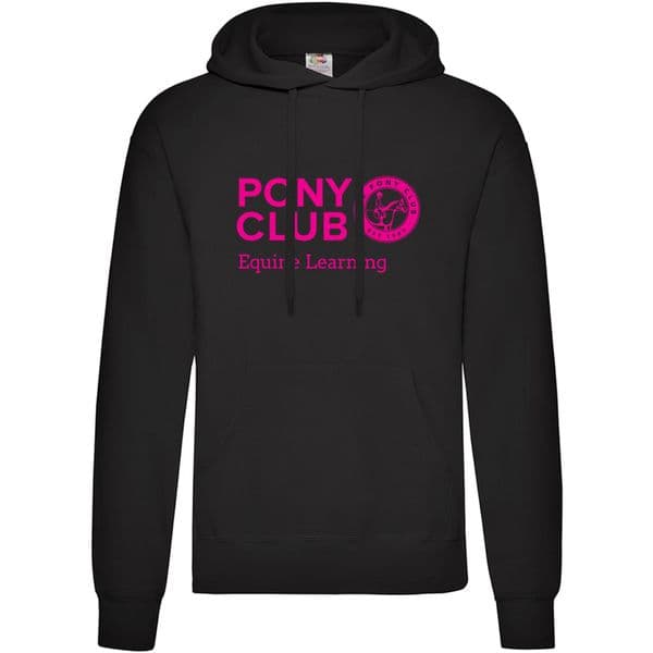Equine Learning Black Hooded Top