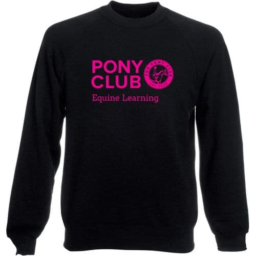 Equine Learning Black Pony Club Sweatshirt
