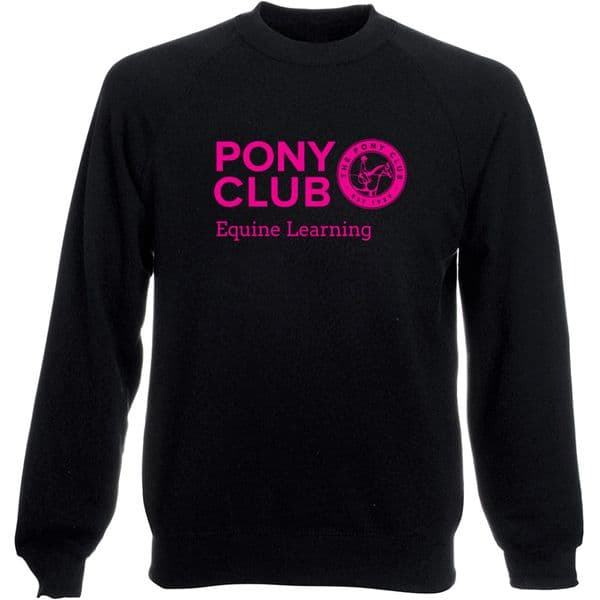 Equine Learning Black Pony Club Sweatshirt