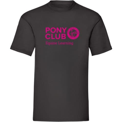 Equine Learning Black Pony Club T-shirt