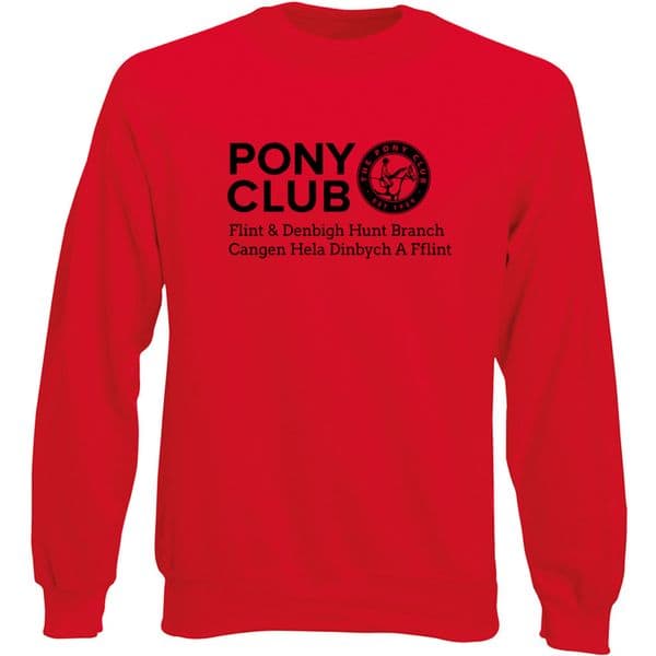 Flint and Denigh Red Pony Club Sweatshirt