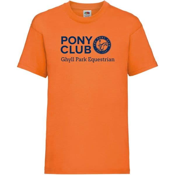 Ghyll Park Equestrian Orange Pony Club T-shirt