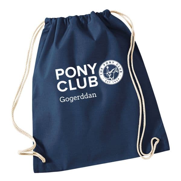 Gogerddan Navy Drawstring Bag