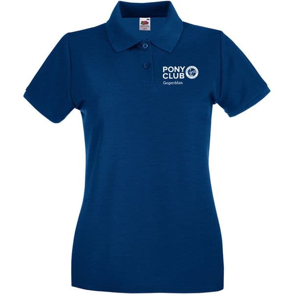 Gogerddan Pony Club Ladies Navy Polo Shirt