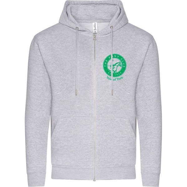 Grey Zip Hooded Top Vale of York