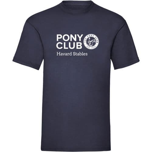 Havard Stables Navy Pony Club T-shirt