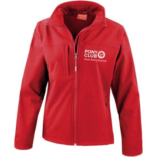 Horse Riding Cornwall Ladies Soft Shell Jacket