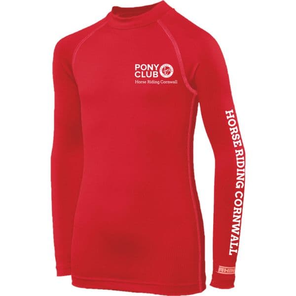 Horse Riding Cornwall Red Baselayer Skin