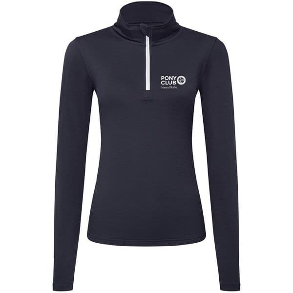 Isles of Scilly PC Women's TriDri® recycled long sleeve brushed back ¼ zip