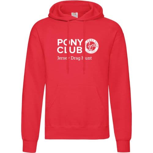 Jersey Drag Hunt Red Hooded Top