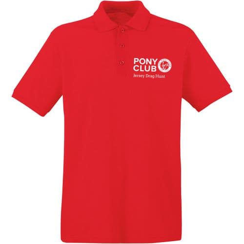 Jersey Drag Hunt Red Polo Shirt