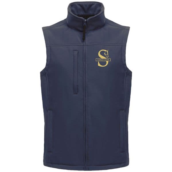 Mens Style Gold Club Soft Shell Gilet