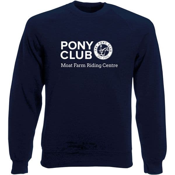 Moat Farm Riding Centre Navy Pony Club Sweatshirt