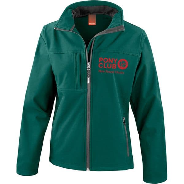 New Forest Hunts Green Ladies Soft Shell Jacket